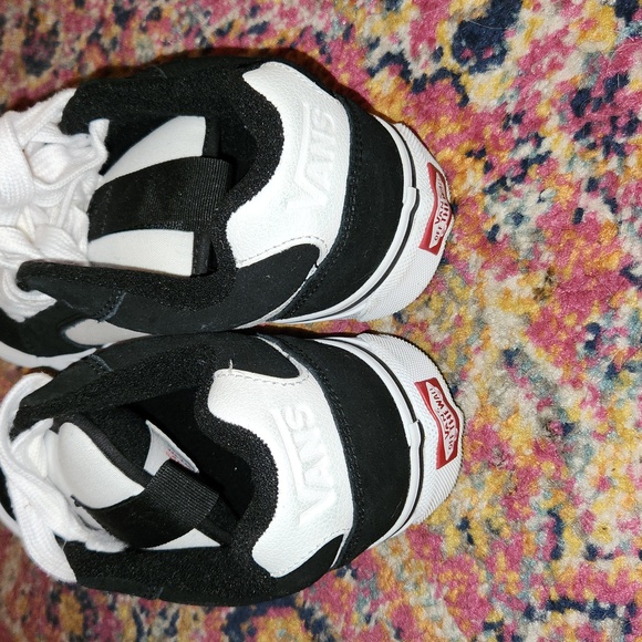 Vans Black and White Sneakers Classic Low-Top Design Chukka Push LS 7 M / 8.5 W - Picture 5 of 10